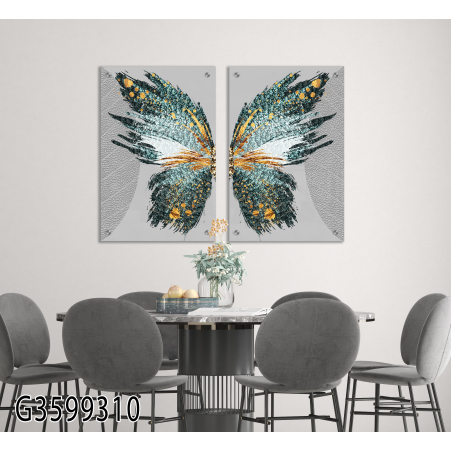 זוג תמונות בהדפסה  על זכוכית G35993108