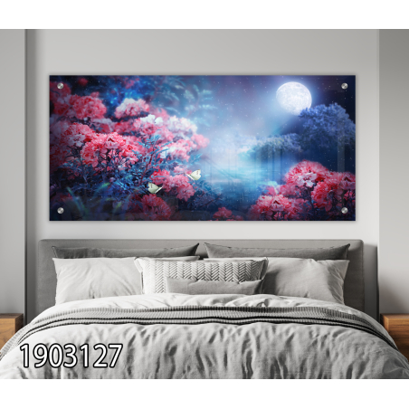 תמונת זכוכית מקורית לסלון  לחדר השינה או למשרד מודפסת על זכוכית דגם-1903127