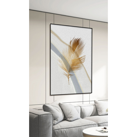 תמונה לסלון או למשרד מודפסת על קנבס כותנה אבסטרקט-מודרני דגם 8147985