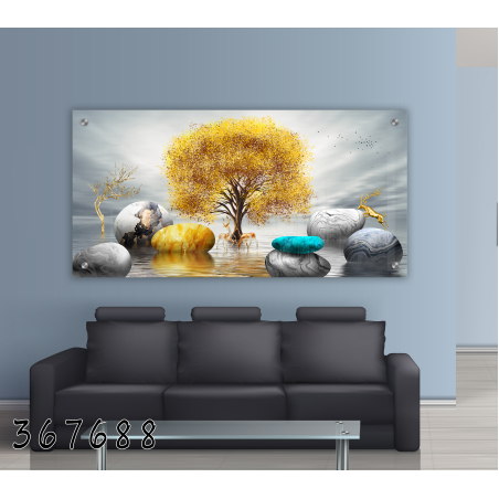 תמונה מודפסת על זכוכית למשרד\לובי\סלון דגם 367688