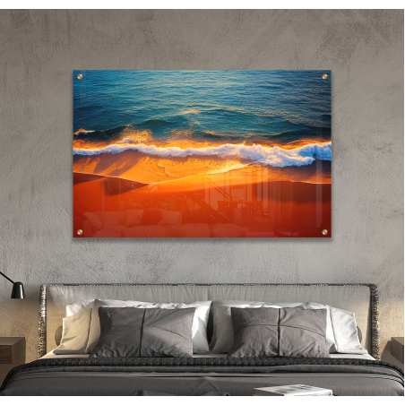 תמונת זכוכית לחדר שינה או לסלון דגם 22027345