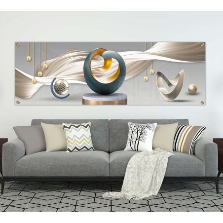 תמונת זכוכית תלת מימד פנורמית מיוחדת לסלון לפינת אוכל או למשרד  דגם-2218324