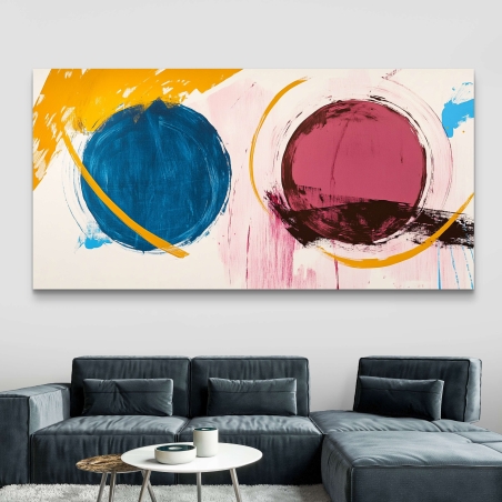 תמונת קנבס לסלון/חדר שינה , גאומטרית 