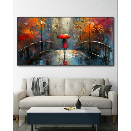 תמונת קנבס לסלון בסגנון אורבני 