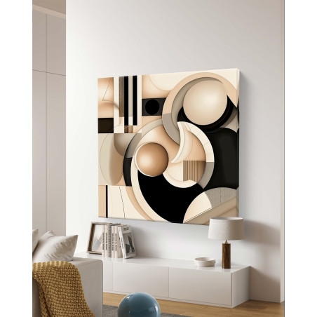 תמונת קנבס מרובעת בד כותנה עשיר דגם 2111235