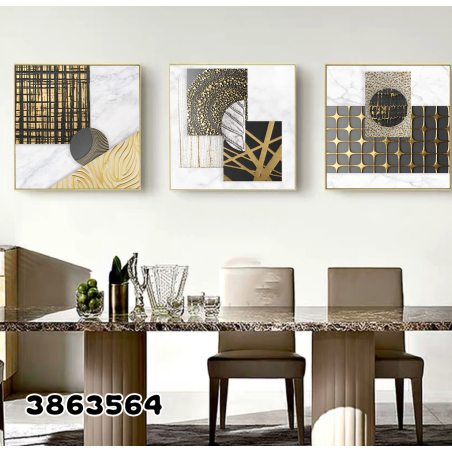 שלישית תמונות לפינת אוכל או לסלון דגם 3863564