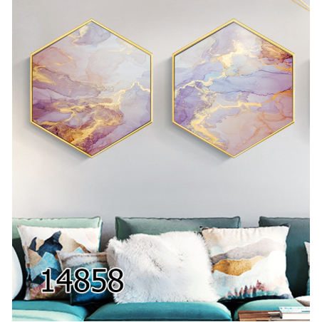 זוג תמונות משושה דגם 14858