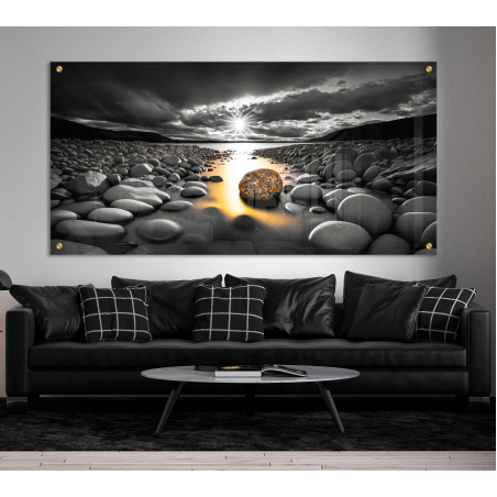 תמונת נוף מדהימה בהדפסה ישירה על זכוכית דגם-700201