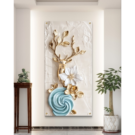 תמונת זכוכית לאורך לסלון/חדר שינה 