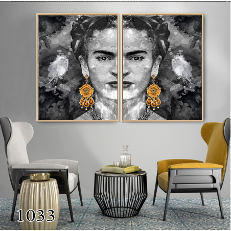 זוג תמונות  דגם 1033-פרידה קאלו