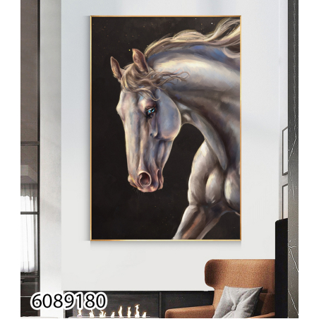 תמונת קנבס מעוצבת לסלון של סוס  או למשרד עם או בלי מסגרת דגם 6089180