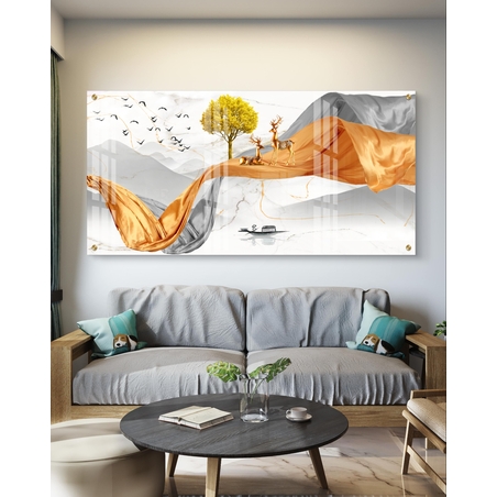 תמונת זכוכית בסגנון נורדי 