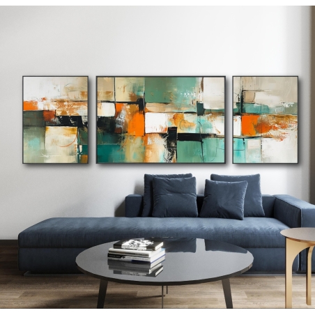 תמונת קנבס מחולקת לסלון 