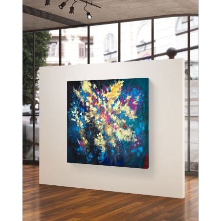 תמונת קנבס מרובעת בסגנון אבסטרקט 