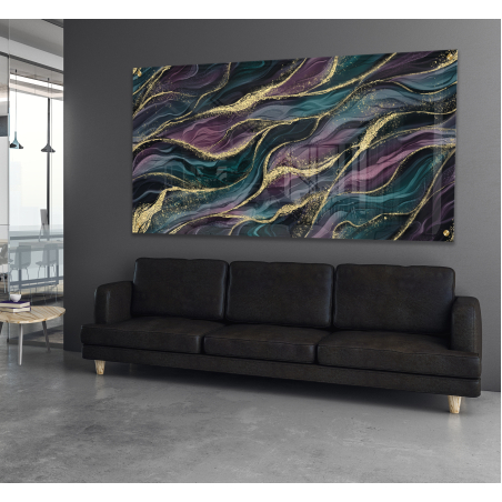 תמונת אבסטרקט על זכוכית מחוסמת 6 מ