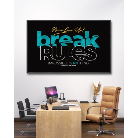 תמונת קנבס בסגנון השראה ומוטיבציה למשרד 