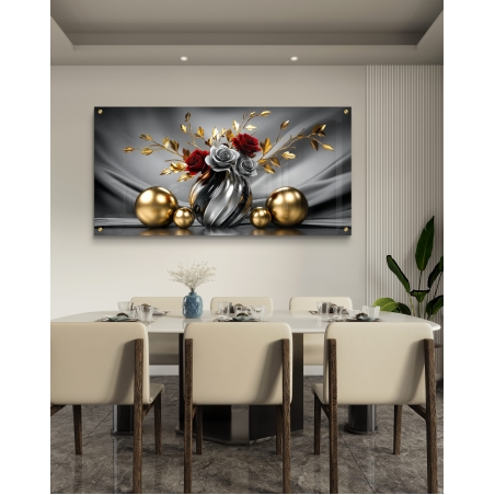 תמונת הדפס על זכוכית לסלון או לפינת אוכל 