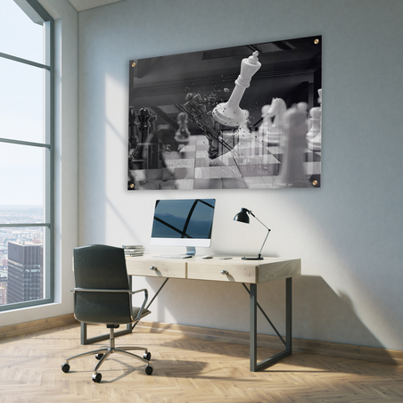 תמונת זכוכית מעוצבת לסלון או למשרד דגם  6350052