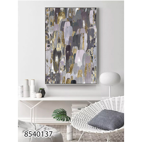 תמונה לסלון או למשרד מודפסת על קנבס כותנה אבסטרקט-מודרני דגם 8540137