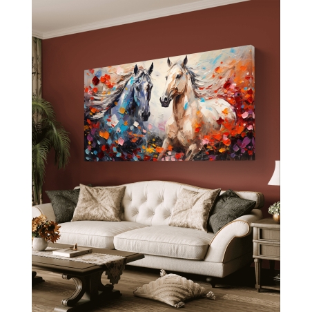 תמונת קנבס צבעונית בסגנון בעלי חיים 