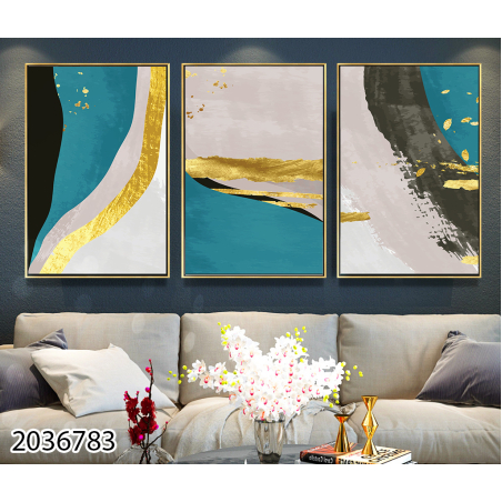 שלשה על קנבס מתוח וממוסגר לחדר השינה או לסלון דגם 2036783