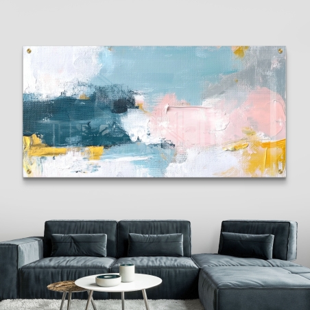 תמונת זכוכית אבסטרקט לסלון/חדר שינה 