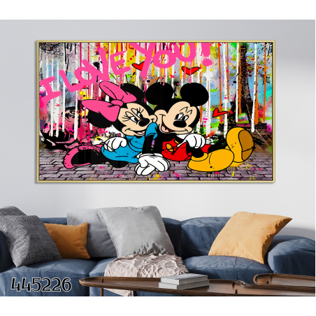 תמונת גרפיטי על קנבס או על זכוכית לבחירתכם דגם 445226