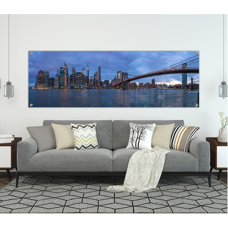 תמונת זכוכית  פנורמית מיוחדת לסלון לפינת אוכל או למשרד  דגם-2002537