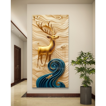 תמונת זכוכית לאורך לסלון 