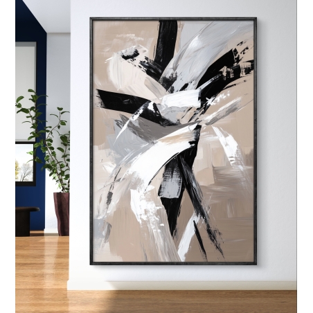 תמונת קנבס בסגנון אבסטרקט לסלון/חדר שינה 