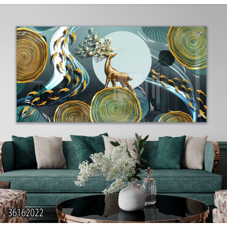 תמונת זכוכית מקורית לסלון  לחדר השינה או למשרד מודפסת על זכוכית דגם-36162022