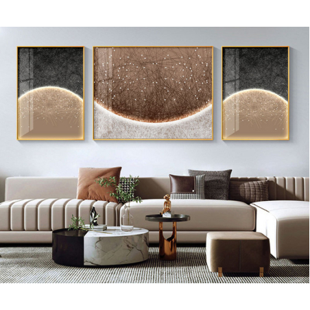 תמונה מחולקת לסלון על קנבס עם אפשרות לחיפוי זכוכית דגם 6086333