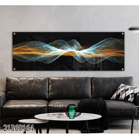 תמונת זכוכית תלת מימד פנורמית מיוחדת לסלון לפינת אוכל או למשרד  דגם-21360164