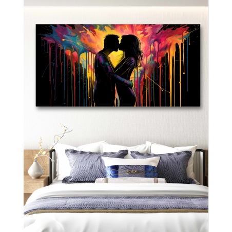 תמונת קנבס רומנטית לחדר שינה  