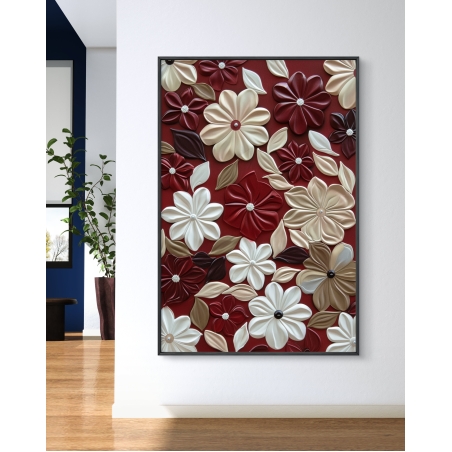 תמונת קנבס לסלון מריחות צבע הדפס 