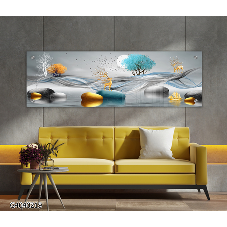 תמונת זכוכית פנורמית לסלון דגם-G4040219