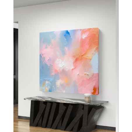 תמונת קנבס מרובעת על בד כותנה עשיר 