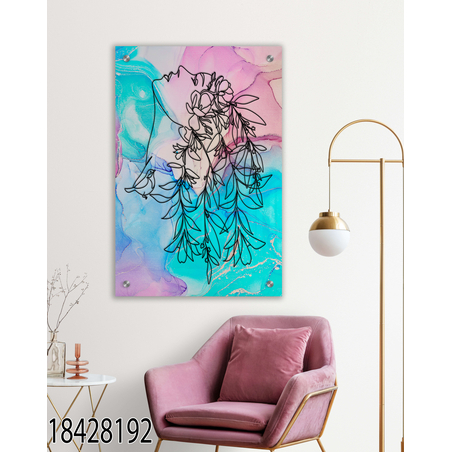 תמונה מעוצבת מקורית מודפסת על זכוכית דגם 18428192