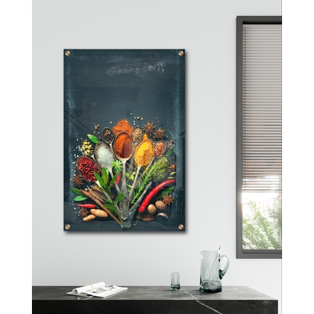 תמונת זכוכית מיוחדת למטבח 