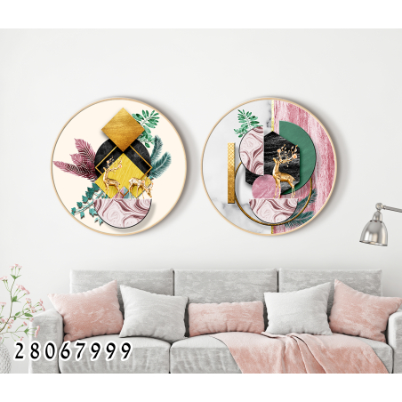 זוג תמונות עגולות דגם 28067999 