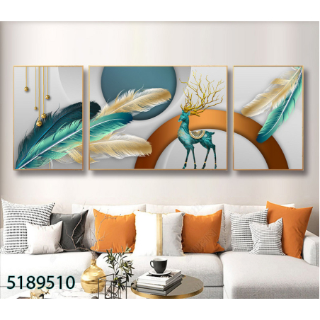 תמונה מחולקת לסלון בעיצוב מופשט מודרני דגם 5189510