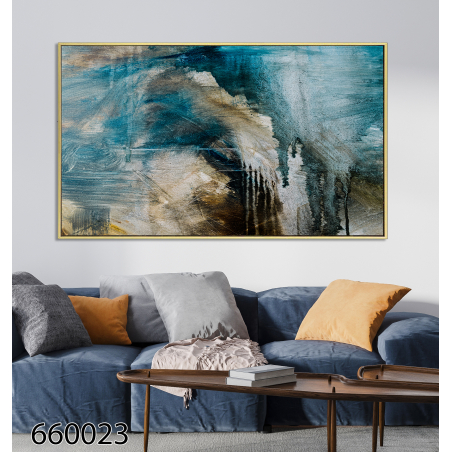 תמונה לסלון או למשרד מודפסת על קנבס כותנה אבסטרקט-מודרני דגם 660023