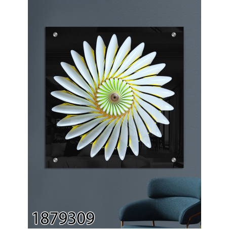 תמונת זכוכית מרובעת  תלת מימד דגם 1879309