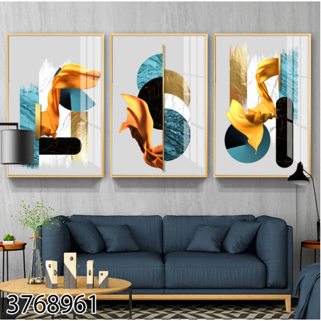 שלשה על קנבס מתוח וממוסגר לחדר השינה או לסלון דגם 3768961