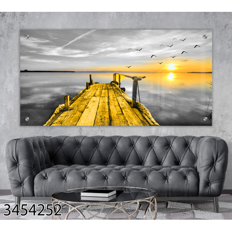 תמונת זכוכית מקורית לסלון או למשרד מודפסת על זכוכית דגם-3454252