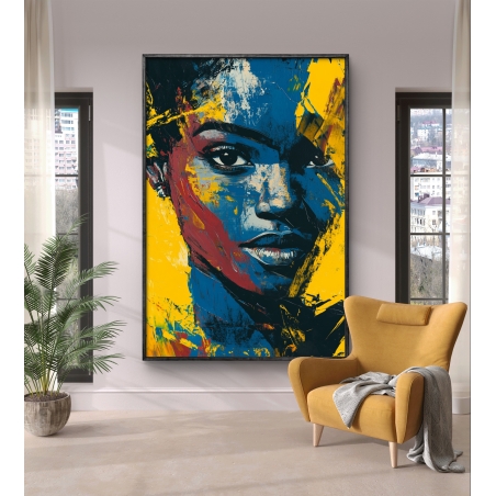 תמונת קנבס לסלון/חדר שינה , אפריקאית 