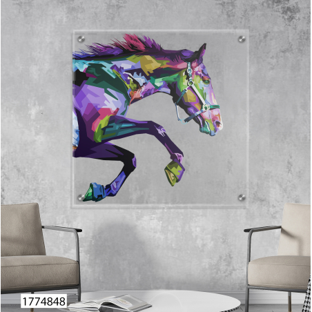 תמונת זכוכית עם רקע שקוף לסלון למשרד או לחדר עבודה דגם 1774848