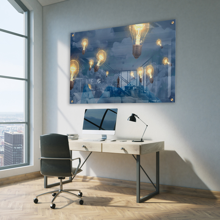 תמונת זכוכית מעוצבת לסלון או למשרד דגם  1199438