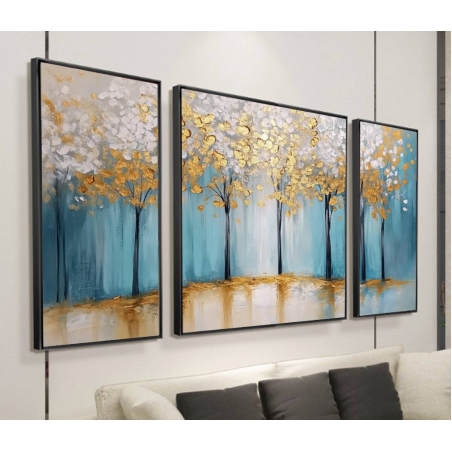 תמונת קנבס מחולקת לסלון 