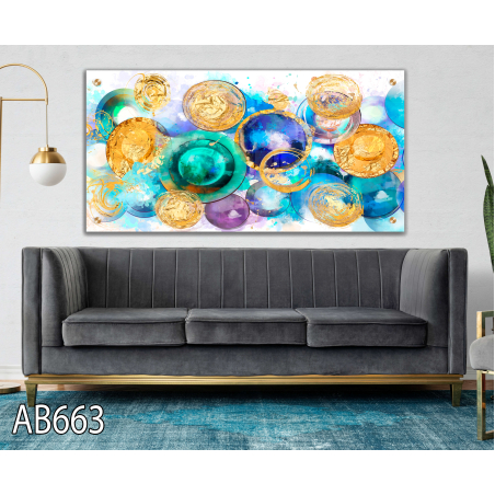 תמונת זכוכית  - למשרד או לסלון  דגם AB663